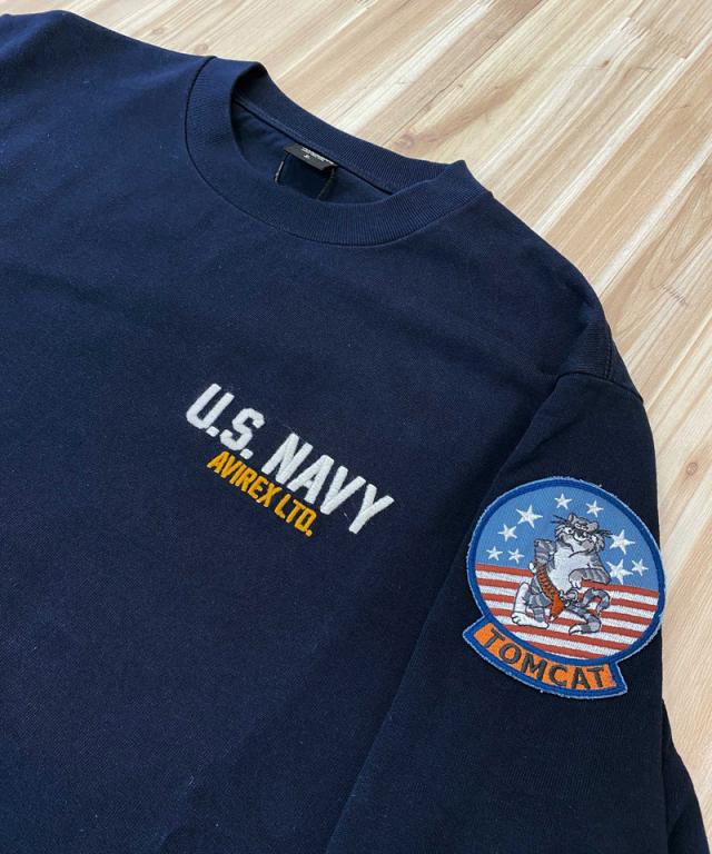 送料無料 AVIREX アヴィレックス TOP GUN トップガン 長袖Tシャツ ロングTシャツ ロンT 長袖トップス 783-3930017 アビレックス メンズ ブランド ゆうパケ_7