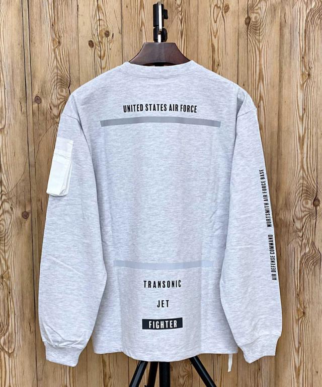 送料無料 AVIREX アヴィレックス SIDE ZIP STENCIL T-SHIRT HAT IN THE RING サイドジップ ステンシル 長袖Tシャツ ハット イン ザ リング アビレックス メンズ ブランド 長袖 783-423002 ゆうパケ_6