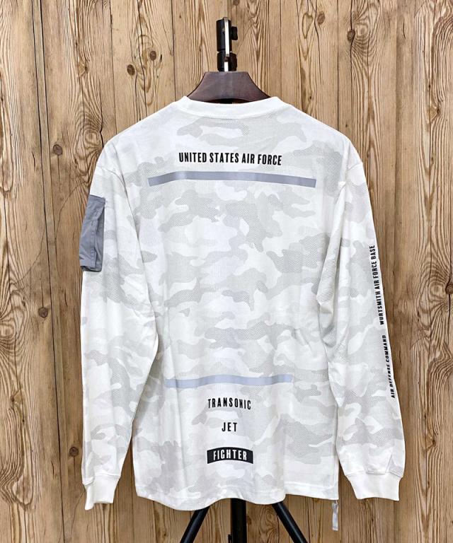 送料無料 AVIREX アヴィレックス SIDE ZIP STENCIL T-SHIRT HAT IN THE RING サイドジップ ステンシル 長袖Tシャツ ハット イン ザ リング アビレックス メンズ ブランド 長袖 783-423002 ゆうパケ_17
