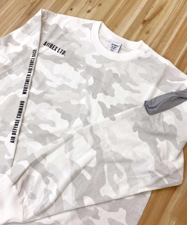 送料無料 AVIREX アヴィレックス SIDE ZIP STENCIL T-SHIRT HAT IN THE RING サイドジップ ステンシル 長袖Tシャツ ハット イン ザ リング アビレックス メンズ ブランド 長袖 783-423002 ゆうパケ_18