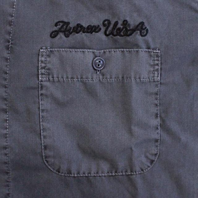 送料無料 AVIREX アヴィレックス FADED WORK SHIRT USAFA 半袖シャツ フェイド 半袖ワークシャツ 刺繍 ミリタリー トップス メンズブランド ゆうパケ_9