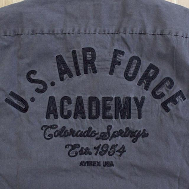 送料無料 AVIREX アヴィレックス FADED WORK SHIRT USAFA 半袖シャツ フェイド 半袖ワークシャツ 刺繍 ミリタリー トップス メンズブランド ゆうパケ_13