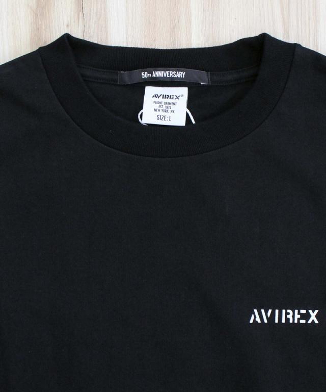 送料無料 AVIREX アヴィレックス CAMP LEJEUNE PATCHED L/S T-SHIRT ロンT 長袖 Tシャツ 783-5230028 クルーネック ミリタリー トップス アビレックス メンズ ブランド ネコポス_11