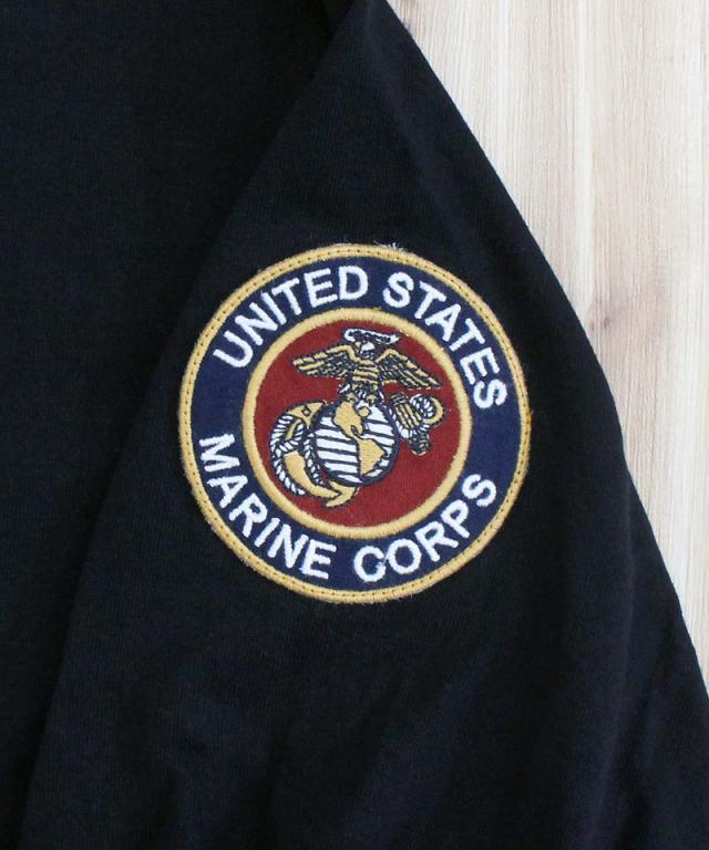 送料無料 AVIREX アヴィレックス CAMP LEJEUNE PATCHED L/S T-SHIRT ロンT 長袖 Tシャツ 783-5230028 クルーネック ミリタリー トップス アビレックス メンズ ブランド ネコポス_13