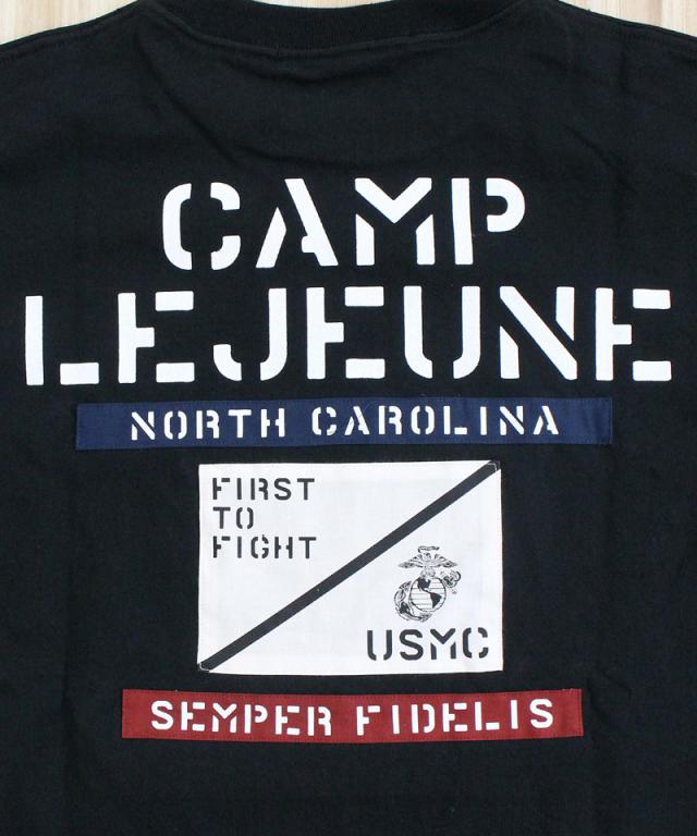 送料無料 AVIREX アヴィレックス CAMP LEJEUNE PATCHED L/S T-SHIRT ロンT 長袖 Tシャツ 783-5230028 クルーネック ミリタリー トップス アビレックス メンズ ブランド ネコポス_16