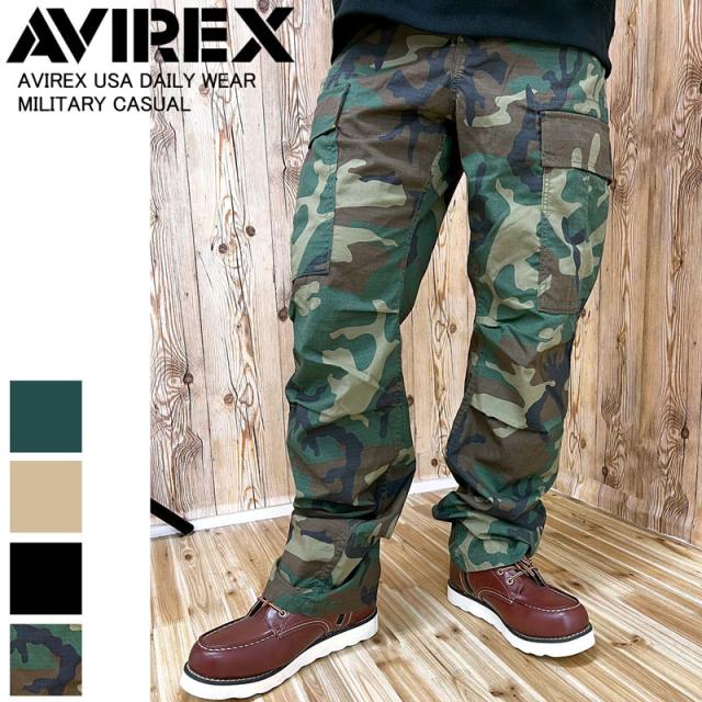 送料無料 AVIREX アヴィレックス アヴィレックス COTTON RIPSTOP FATIGUE PANTS ミリタリーパンツ ボトムス ロングパンツ パンツ ズボン カーゴパンツ おすすめ おしゃれ 通販 春 夏 服の通販は