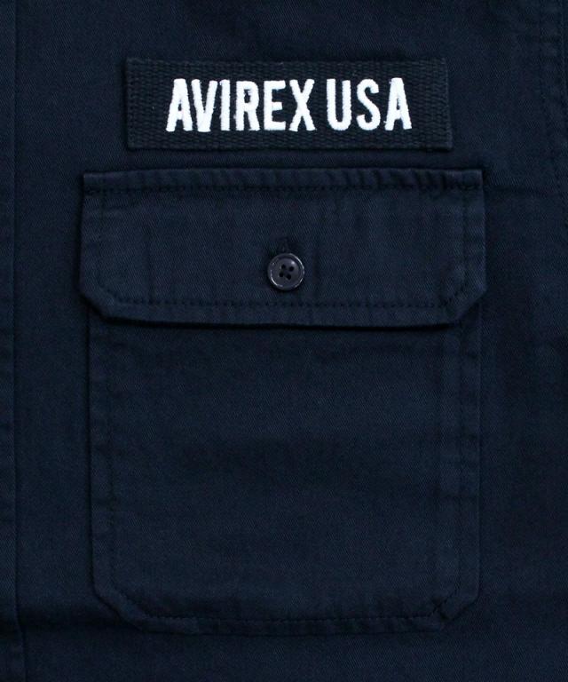 送料無料 AVIREX アヴィレックス 半袖 ファティーグ　カーキシャツ コットン ミリタリーシャツ 綿100% おすすめ おしゃれ 通販 春 夏 服_8