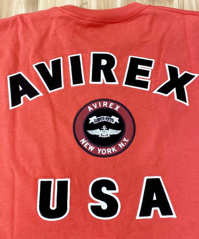 AVIREX アヴィレックス VARSITY LOGO 2.0 ロングTシャツ AVIREX tシャツ VARSITY LOGO 2.0 ロングTシャツ メンズ