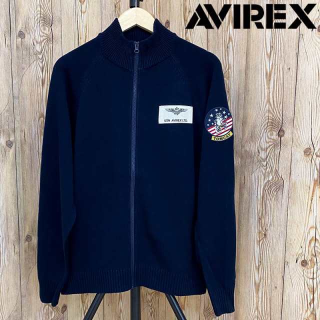 AVIREX US-navy フルジップニット (XL)hidjpdjm出品一覧 - その他