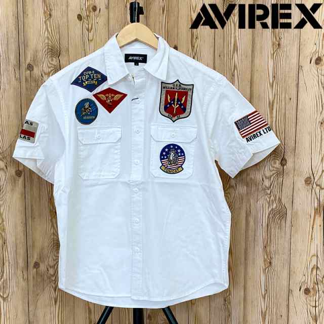 送料無料 AVIREX アヴィレックス TOPGUN SHORT SLEEVE SHIRT 半袖