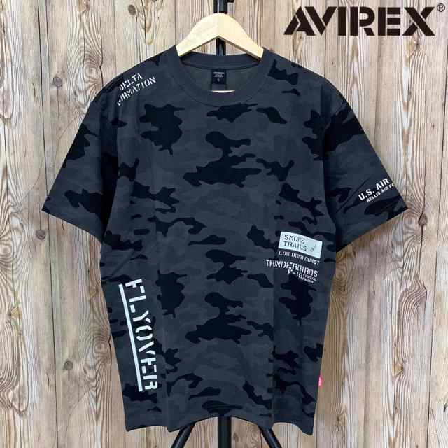 送料無料 AVIREX アビレックス FLYOVER ステンシル風 プリント 半袖Tシャツ トップス おすすめ おしゃれ 通販 春 夏 服 ゆうパケの通販は