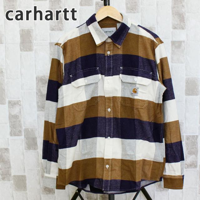 送料無料 carhartt カーハート ロングスリーブ チェックシャツ ライマンシャツ L/S Lyman Shirt コットン 長袖 トップス I032156 メンズ ブランド