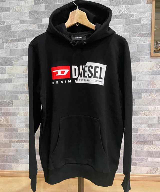 【新品】DIESEL ディーゼル／Wアイコンロゴ スウェット トレーナー M