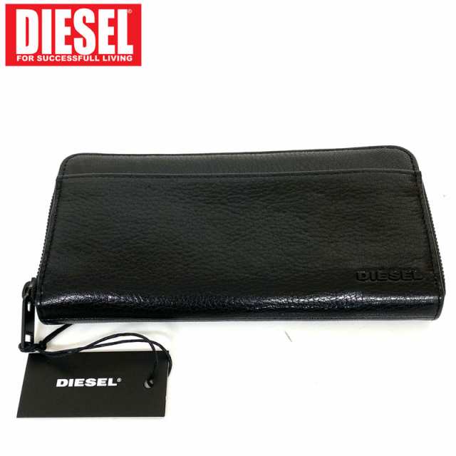 送料無料 DIESEL ディーゼル メンズ ラウンドファスナー レザー 長財布