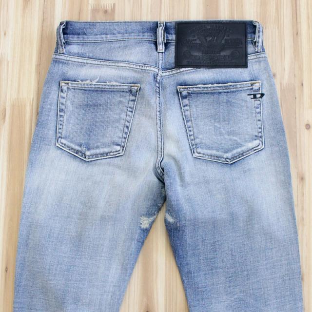 送料無料 DIESEL ディーゼル メンズ デニム ダメージ ストレッチ