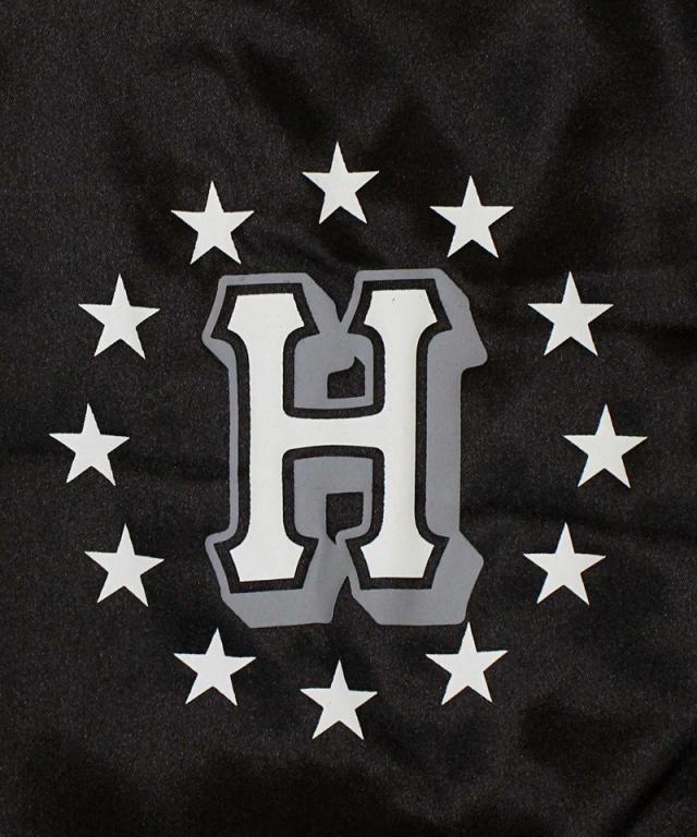 送料無料 HUF ハフ ギャラクティック スタック ベースボール ジャケット GALACTIC STACK BASEBALL JACKET スタジアムジャケット サテン スタジャン アウター ジャンパー ブルゾン メンズ ストリート スケーター 人気 ブランド JK00409_4