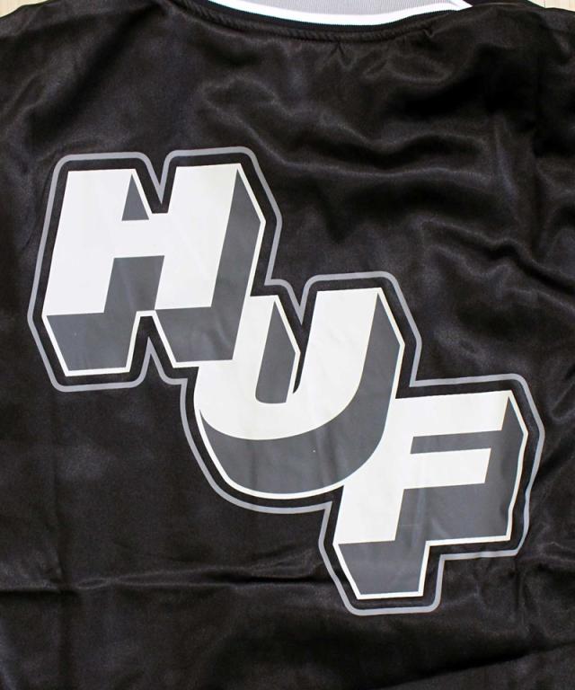 送料無料 HUF ハフ ギャラクティック スタック ベースボール ジャケット GALACTIC STACK BASEBALL JACKET スタジアムジャケット サテン スタジャン アウター ジャンパー ブルゾン メンズ ストリート スケーター 人気 ブランド JK00409_9