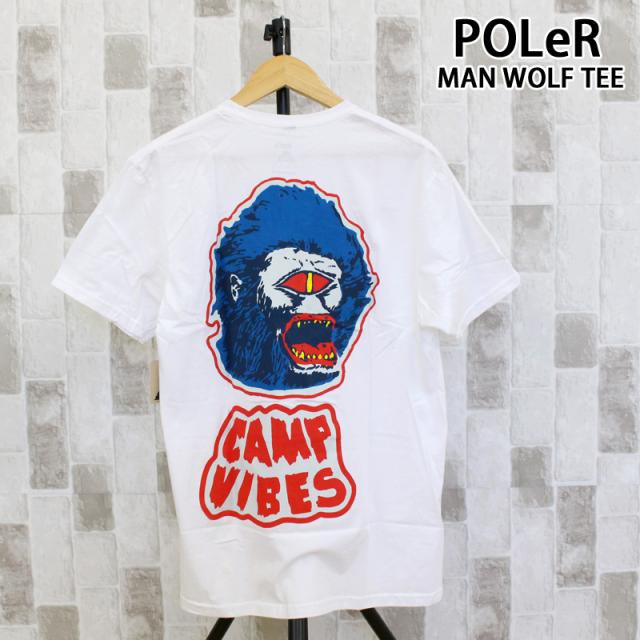 送料無料 POLeR ポーラー マンウルフ 半袖 バックプリント Tシャツ MAN WOLF TEE トップス ロゴT 綿 コットン ロゴ メンズ アウトドア ブランド 通販 新作 おすすめ トップイズム ゆうパケの通販は 5,487円