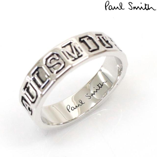 送料無料 PAUL SMITH ポールスミス リング 指輪 ロゴ 刻印 シルバー アクセサリー メンズ レディース インポート ブランド プレゼント ギフト 並行輸入 ゆうパケの通販は