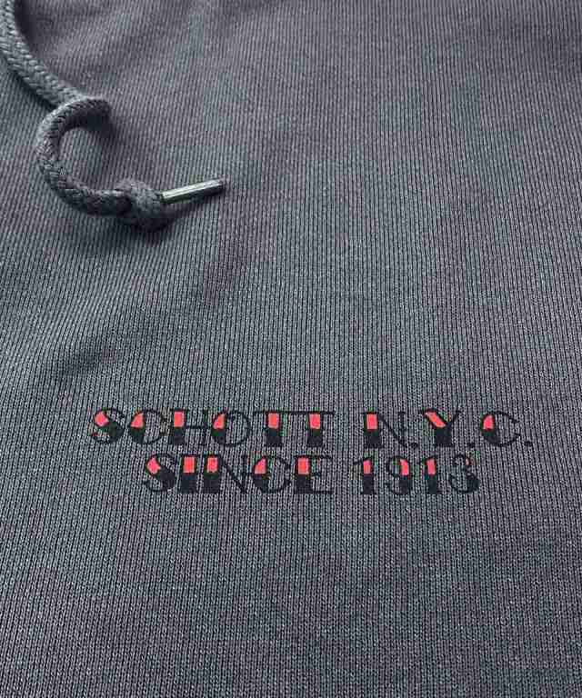 送料無料 Schott ショット HOODED SWEAT N.Y. バタフライ刺繍プル