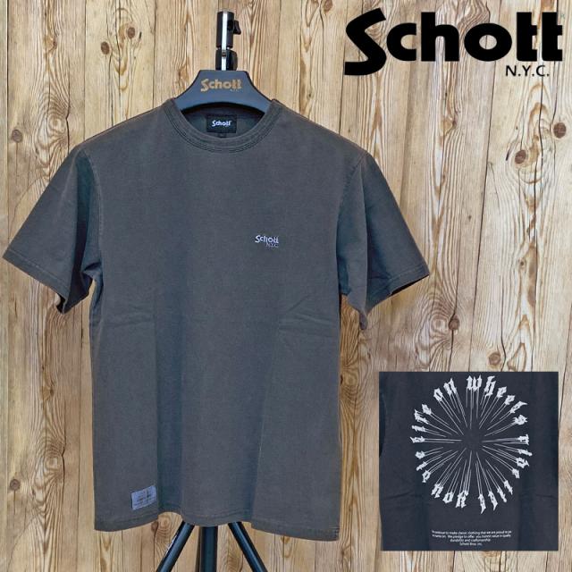 送料無料 Schott ショット MESSAGE WHEEL 半袖Tシャツ メンズ ブランド ゆうパケ の通販は 7,700円