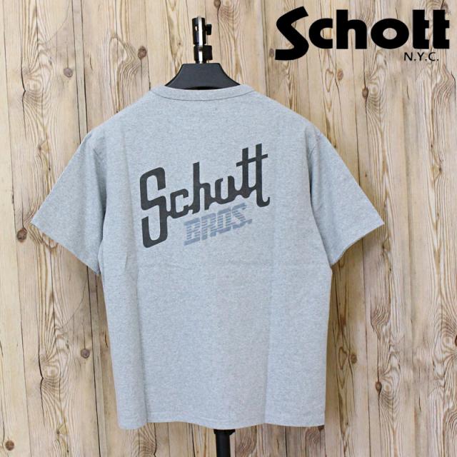 送料無料 Schott ショット WASH T-SHIRT Schott BROS 782-5134035 スノーウォッシュ ブロス プリント 半袖Tシャツ 綿100％ コットン トップス メンズ 人気 ブランド 春 夏 ネコポス