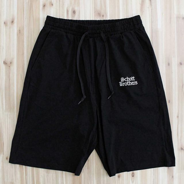 送料無料 Schott ショット B.S.SHORTS 782-5113018 ブラックシープ ルーズショーツ ハーフパンツ ショートパンツ 短パン 刺繍 メンズ 人気 ブランド 春 夏