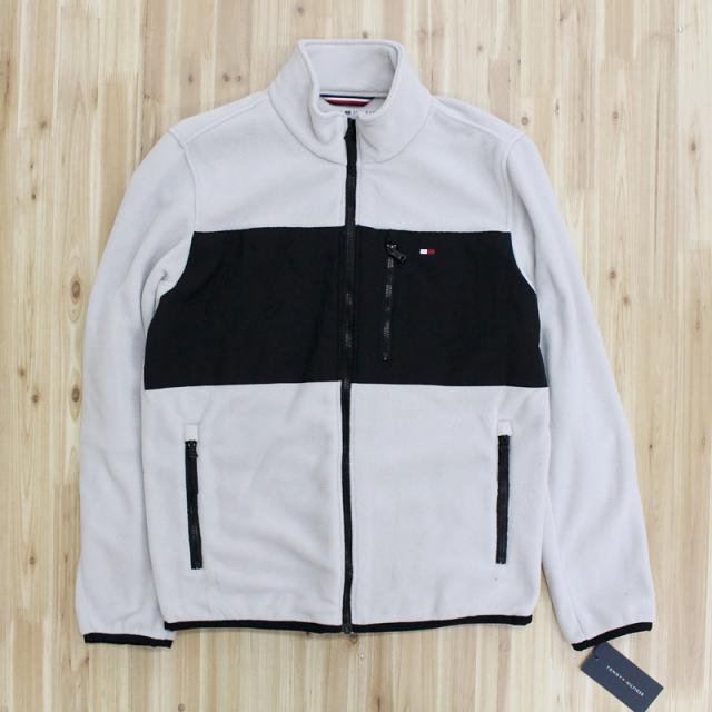 貨物輸送無料 TOMMY HILFIGER トミー ヒルフィガー フリーススタンドカラージャケット FLEECE STAND COLLAR JACKET 長袖 ジップアップ 152AF777 ロゴタイプ メンズ ブランド名