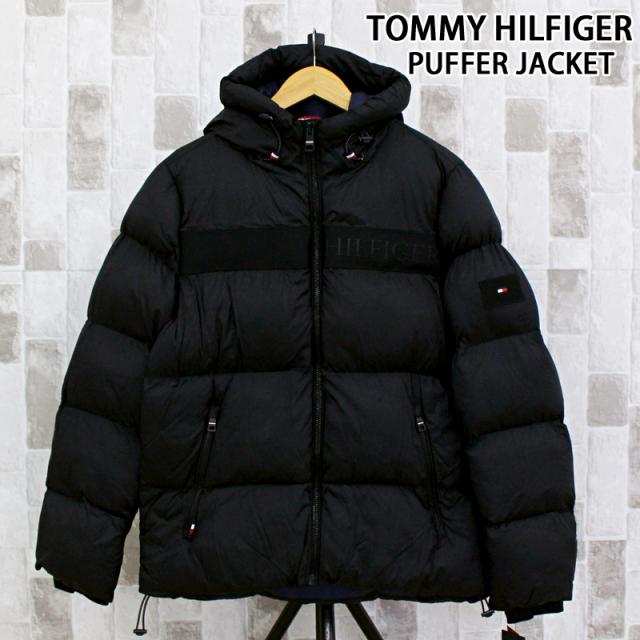 送料無料   トミー ヒルフィガー ニューゴースト プリント パファージャケット NEW GHOST PRINT 153AN916 ロゴ 中綿 アウター ブルゾン メンズ ブランド