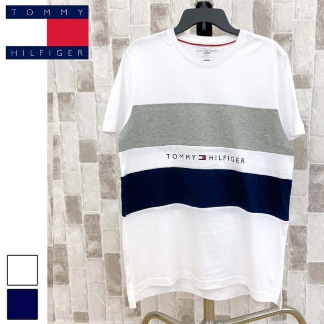 送料無料 TOMMY HILFIGER トミー ヒルフィガー トリコロール クルーネック 半袖Tシャツ トップス 半袖  綿100％ コットン ゆうパケの通販は 5,289円