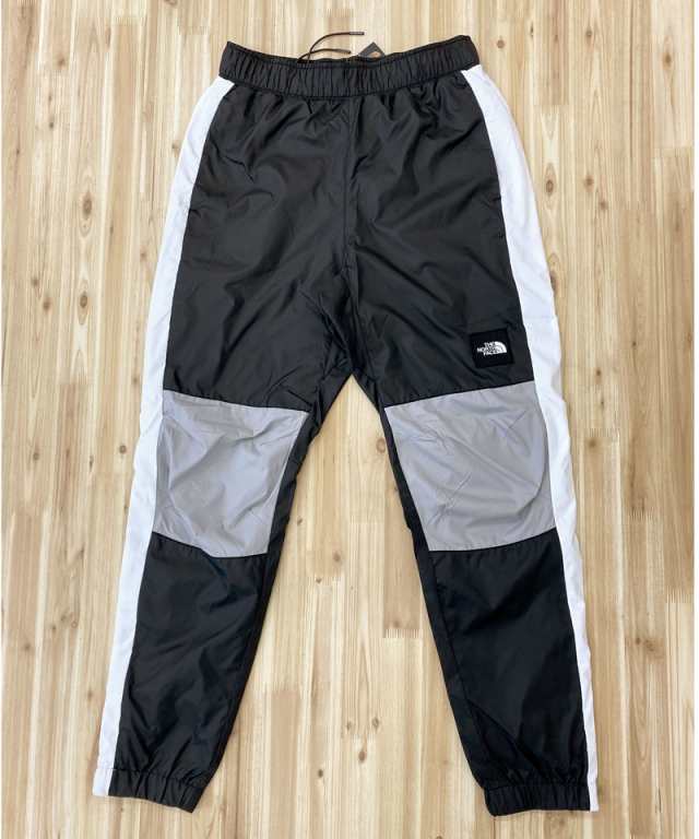 ベージュカラーブロックナイロンジョガーパンツ M GALAHM PANT