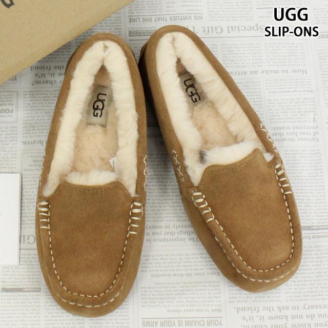 送料無料 UGG アグ アンスレー スウェード スリッポン ドライビングシューズ W ANSLEY ブランド レディース