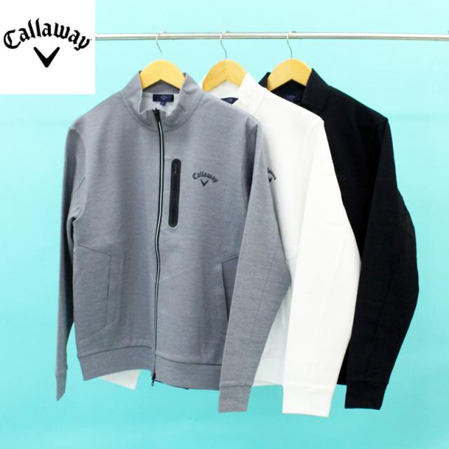 送料無料 Callaway キャロウェイアパレル ゴルフウェア メンズ フルジップスウェットジャケット ライトアウター ブルゾン ストレッチ ブランド おしゃれ 秋冬 9,372円