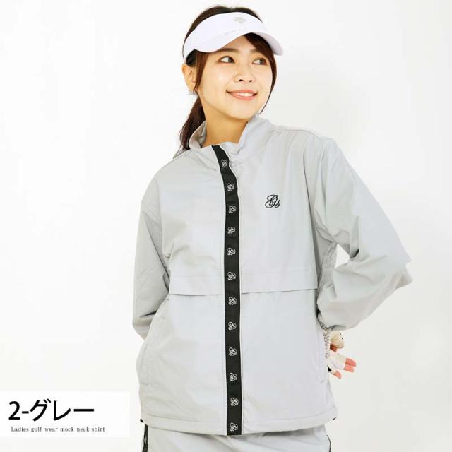 貨物輸送無料 新作 ゴルフ御召しもの レディース gs GOLF ゴルフ上衣 防風 アウター 上衣 ジップアップ 下唇立ちふさがる原料品 ロゴタイプ磁気テープ使い走り 格好のいい 可愛らしい 韓国系 秋冬 ブランド名