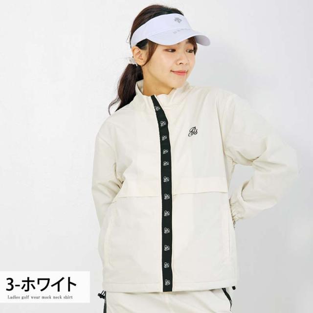 貨物輸送無料 新作 ゴルフ御召しもの レディース gs GOLF ゴルフ上衣 防風 アウター 上衣 ジップアップ 下唇立ちふさがる原料品 ロゴタイプ磁気テープ使い走り 格好のいい 可愛らしい 韓国系 秋冬 ブランド名