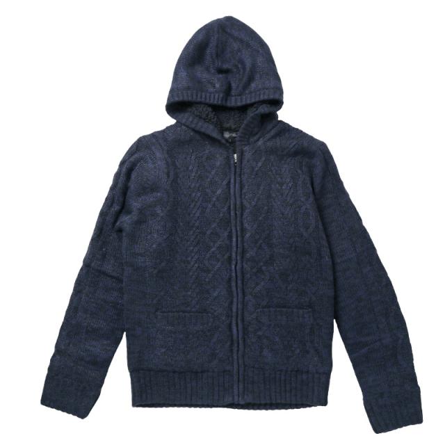 最終価格 冬新作 パーカー メンズ ニットパーカー 裏ボア ケーブル編み ニット アラン編み ケーブルニット フルジップ 暖か 防寒 ライトの通販はau Pay マーケット Topism メンズファッション