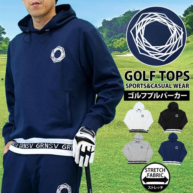 M~XXL 新作 ゴルフウェア メンズ ゴルフ パーカー GIORNO SEVEN ジョルノセブン プルオーバー トップス 裾リブ ロゴ 長袖 ワンポイント 刺繍 おしゃれ ブランド カジュアル スポーツMIX 秋冬 春夏 送料無料の通販は 6,999円