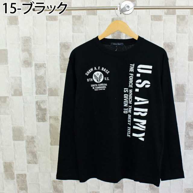 M〜3L 新作 ロンT メンズ Tシャツ 長袖 ゆったりめ ロングTシャツ クルーネック ロゴ 綿100% 長袖Tシャツ カットソー 大きいサイズ アメ