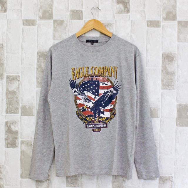 M〜3L 新作 ロンT メンズ Tシャツ 長袖 ゆったりめ ロングT