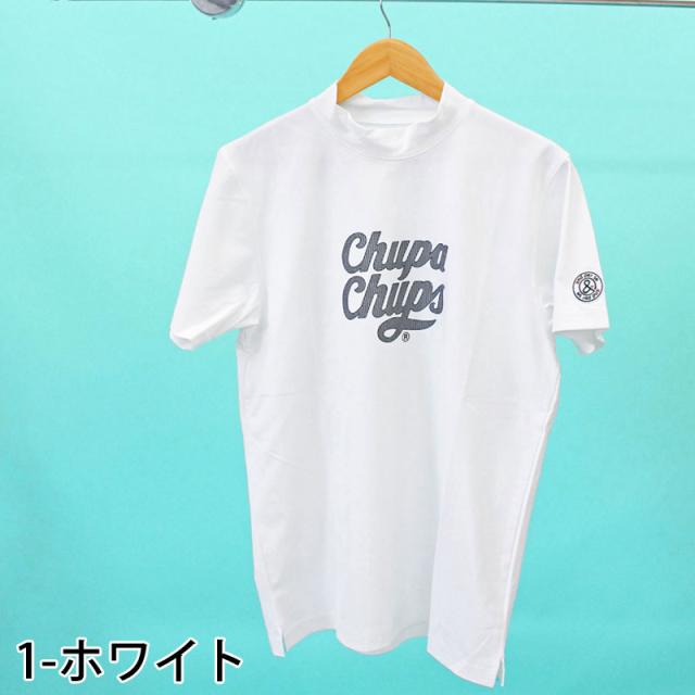 送料無料 and per se アンパスィ ゴルフウェア メンズ モックネックシャツ 半袖 チュッパチャプスコラボ 吸汗速乾 ストレッチ ブランド おしゃれ 春夏 ゆうパケ_1