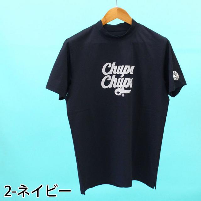 送料無料 and per se アンパスィ ゴルフウェア メンズ モックネックシャツ 半袖 チュッパチャプスコラボ 吸汗速乾 ストレッチ ブランド おしゃれ 春夏 ゆうパケ_2