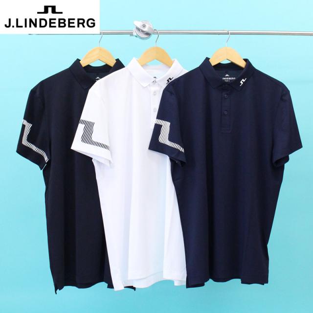 送料無料 Jリンドバーグ J.LINDEBERG ゴルフウェア メンズ ポロシャツ 半袖 吸水速乾 袖ブリッジロゴ トップス 春夏 ゆうパケ 14,586円