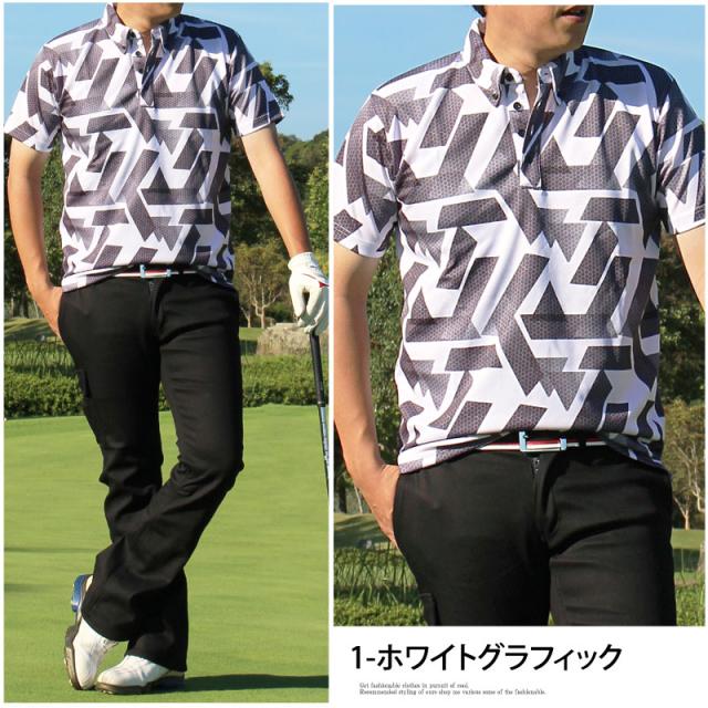 S~3XL 2025 新作 機能性 ゴルフポロシャツ メンズ ゴルフウェア