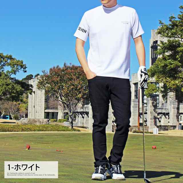 M~3XL 新作 送料無料 ゴルフ ハイネックシャツ メンズ 大きい