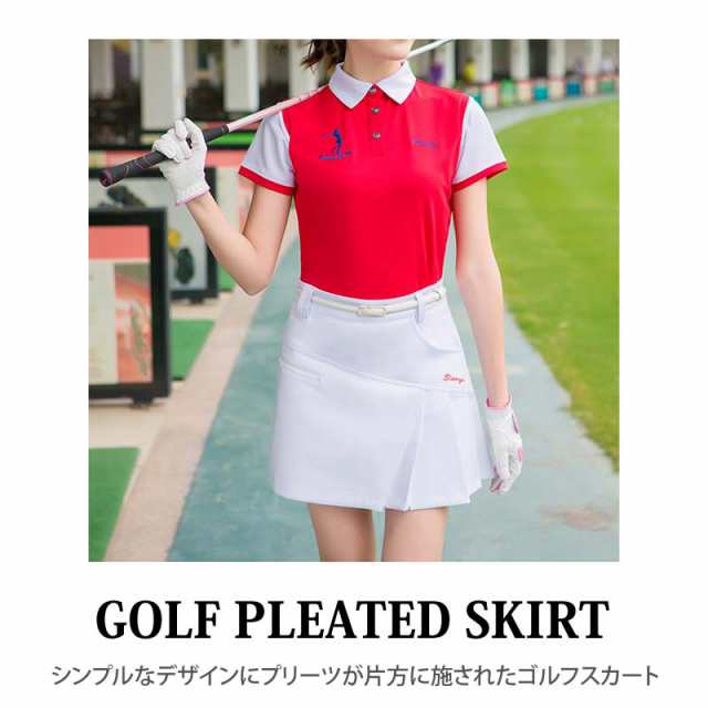 XS~XL 新作 ゴルフスカート レディース ゴルフウェア プリーツスカート