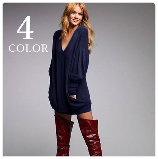 ゲリラsale ワンピース レディース 長袖 Vネック レディースファッション リラックス ルーズ ゆったり ミニスカ ミニ の通販はau Pay マーケット プラスナオ