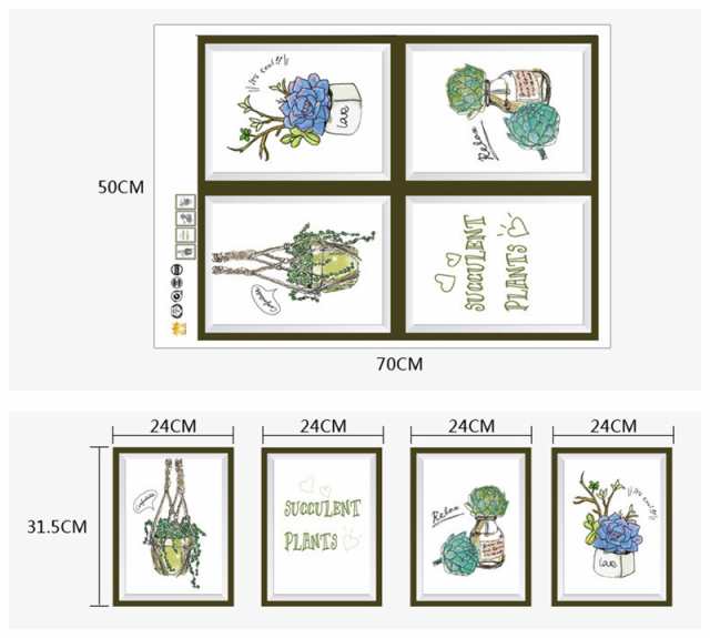 ウォールステッカー ウォールシール 観葉植物 ナチュラル カフェ風 ロゴ イラスト風 フォトフレーム風 ポスター風 壁シの通販はau Pay マーケット プラスナオ