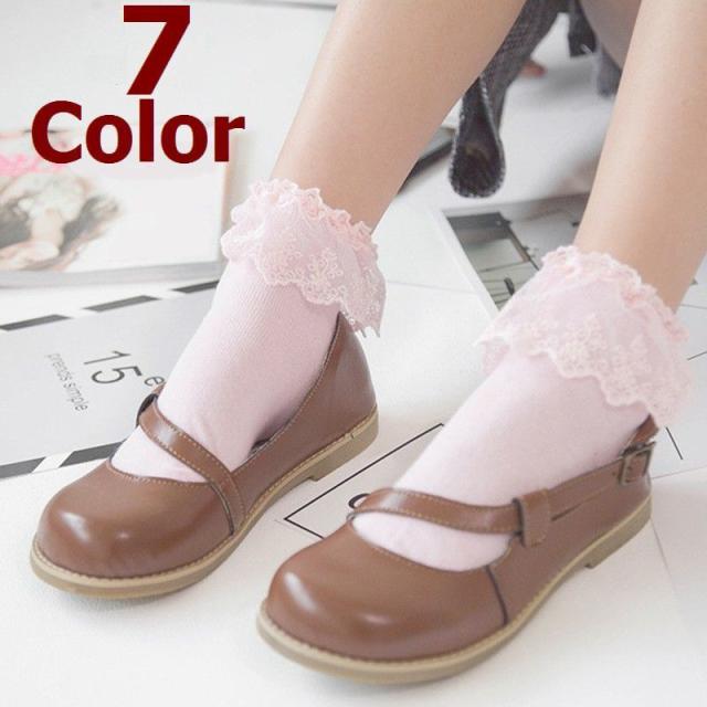 靴下 フリル付き レースソックス ショートソックス フォーマル レディース ジュニア くるぶしソックス ショの通販はau Pay マーケット プラスナオ