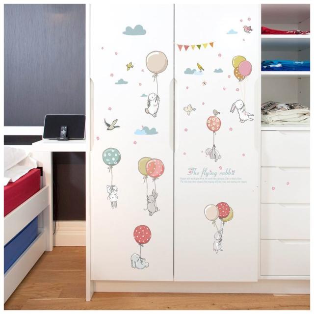 ウォールステッカー 壁紙シール 取り外し可能 可愛い うさぎ 兎 ウサギ 風船面白い 子供部屋 書斎 ベッドルーム 模様の通販はau Pay マーケット プラスナオ