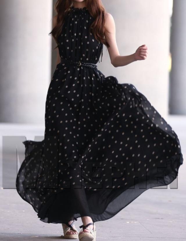 ワンピース マキシワンピース ロングワンピース シフォンワンピース フレア レディースファッション ノースリーブ アメリの通販はau Pay マーケット プラスナオ